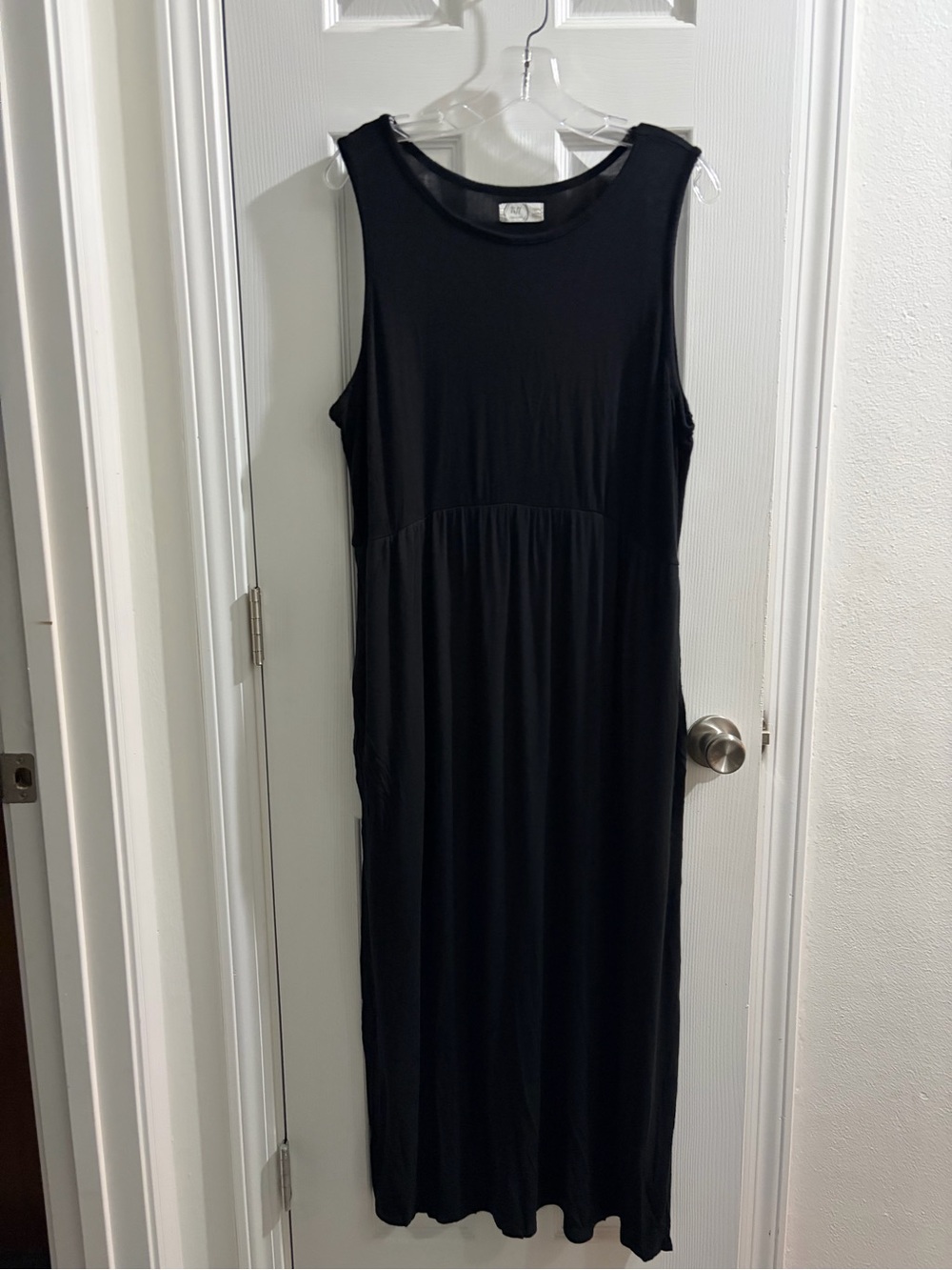 Maurices Black Sleeveless Maxi Dress with Soft Gathered Waist